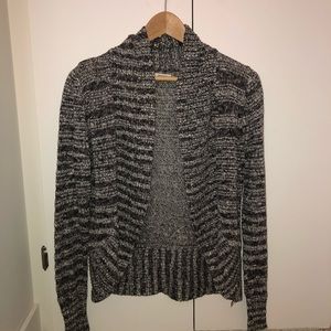 Grey knit cardigan